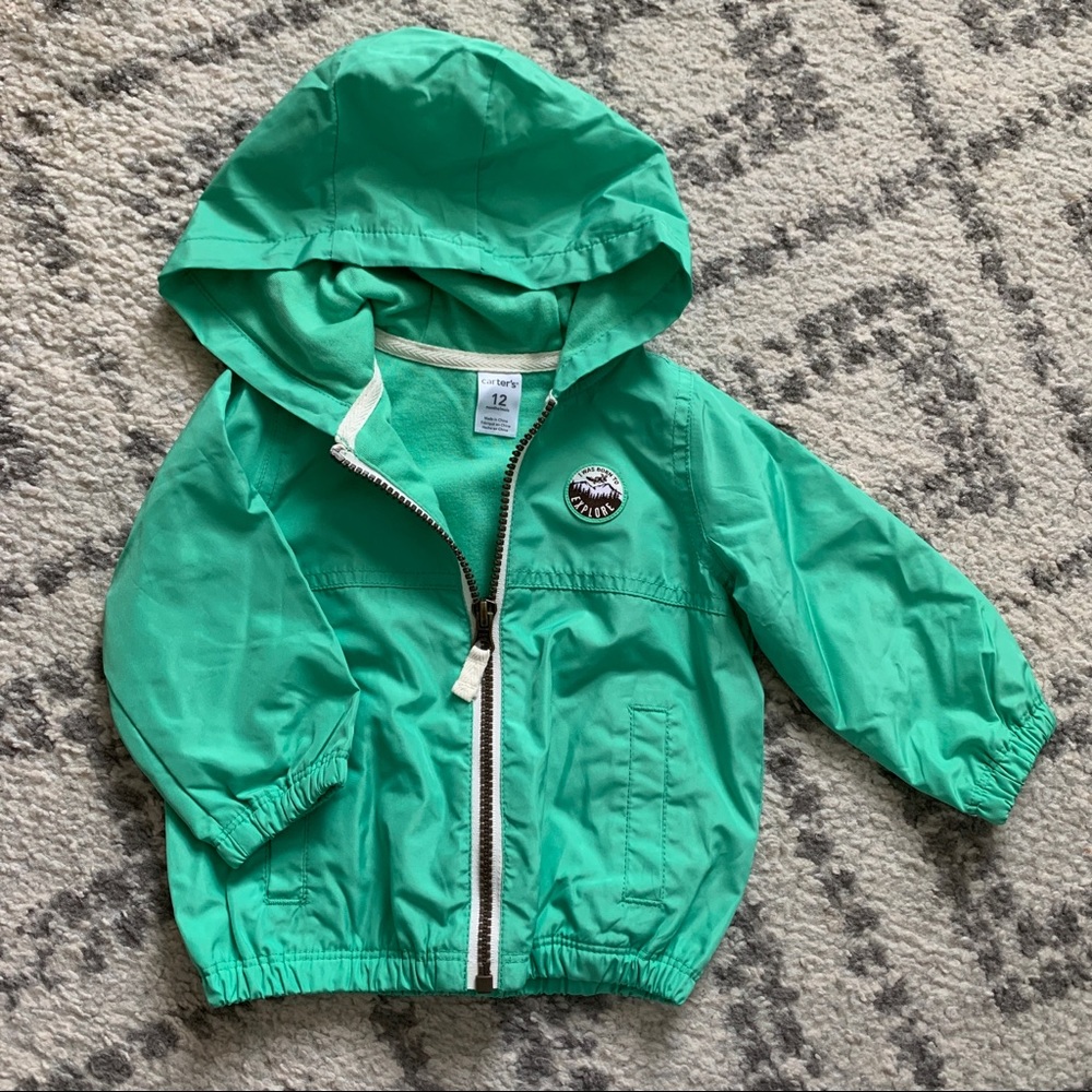 Baby Boy Green Rain Coat - 12m - Carters